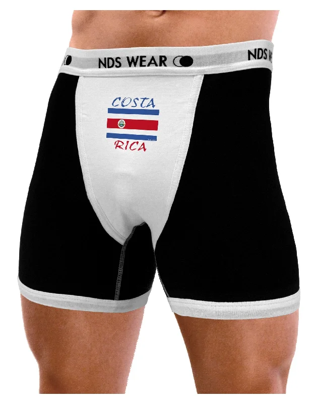 Costa Rica Flag Mens Boxer Brief Underwear