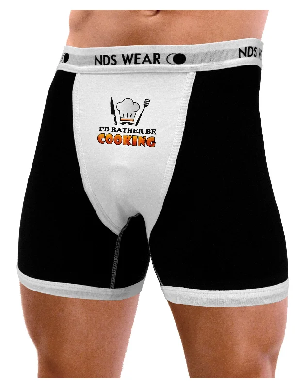 I'd Rather Be Cooking Mens Boxer Brief Underwear