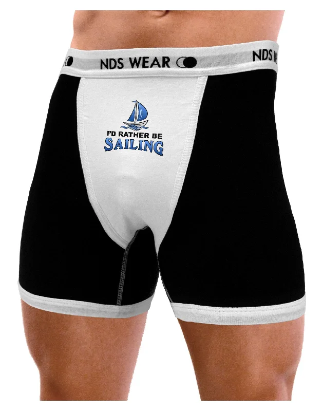 I'd Rather Be Sailing Mens Boxer Brief Underwear