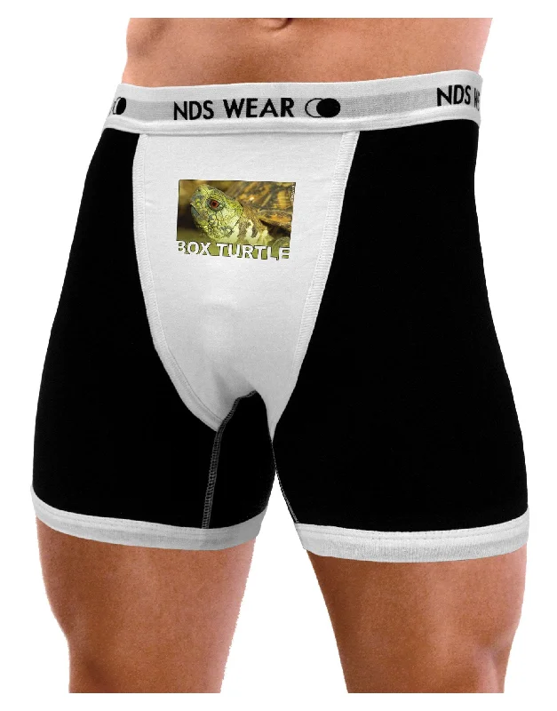 Menacing Turtle with Text Mens Boxer Brief Underwear