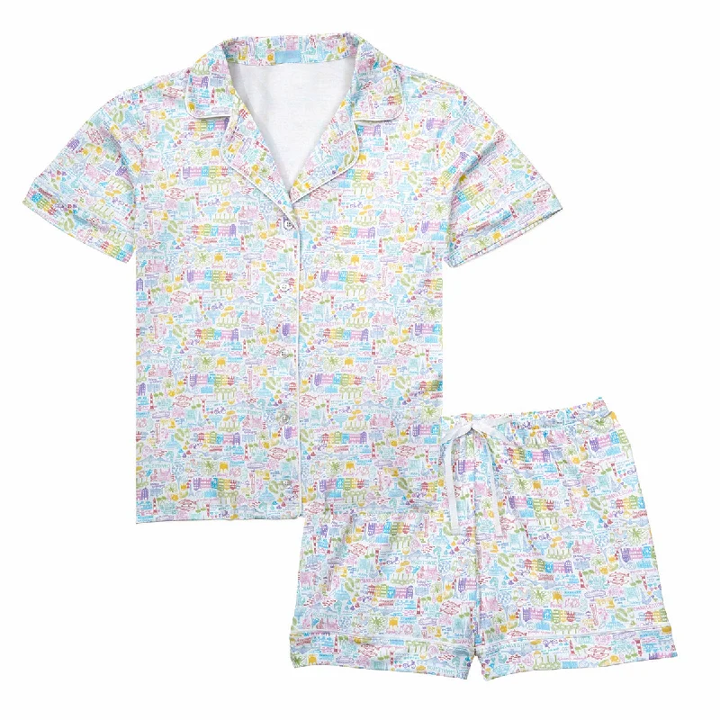 Charleston Women’s Button Front Short Pajama Set