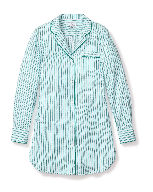 Women’s Emerald Ticking Nightshirt