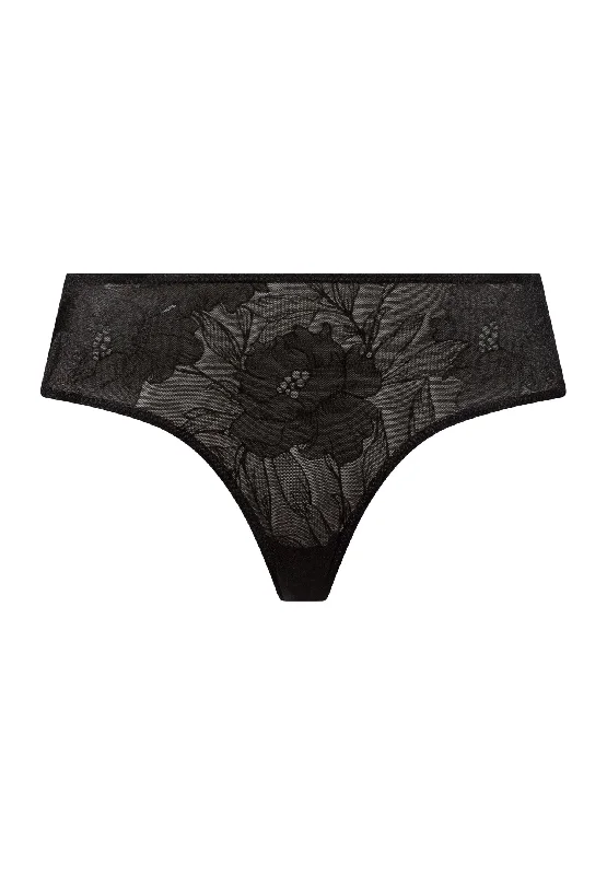 Tina Floral Hi-Cut Brief | Black Beauty 70927-2199