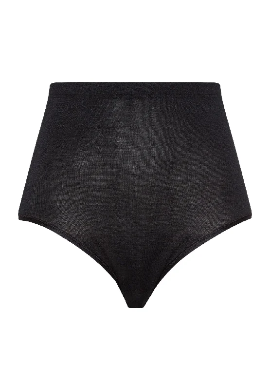 Woolen Silk W Wool and Silk Full Brief | Black 71420-018