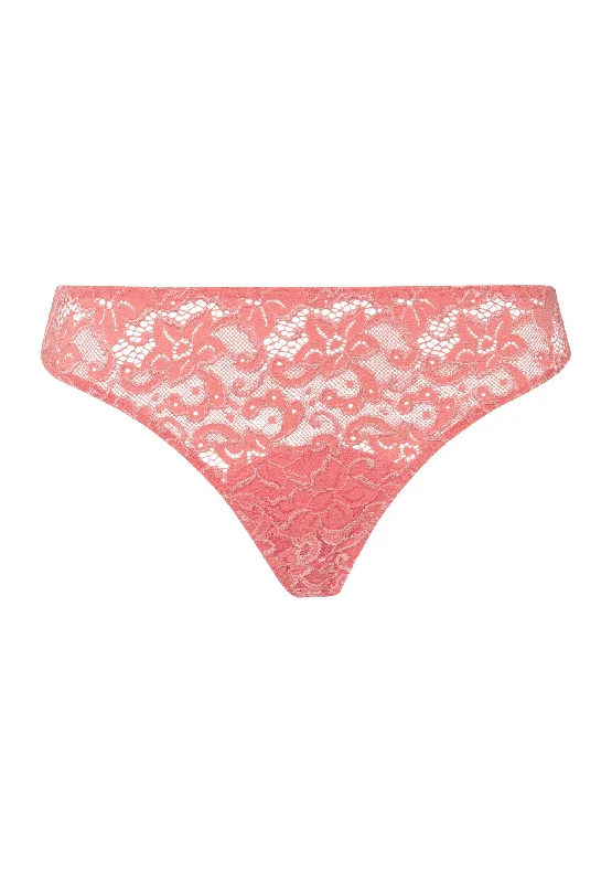 Luxury Moments Lace Thong | Porcelain Rose 71507-2309