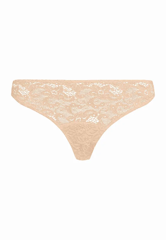 Luxury Moments Lace Thong | Beige 71507-274