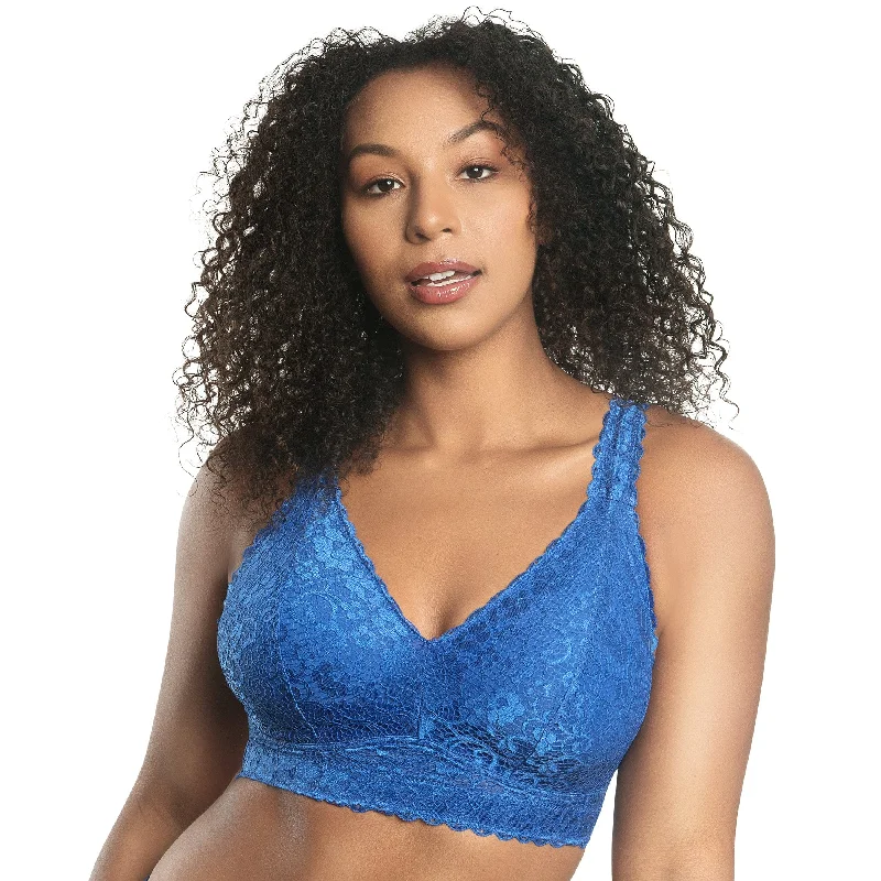 PARFAIT Adriana P5482 Women's Curvy and Full Bust Supportive Wire-free Lace Bra  - Sapphire