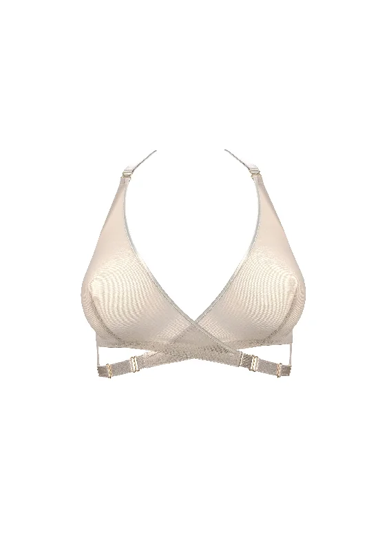 Art Deco Mesh Wrap Bra