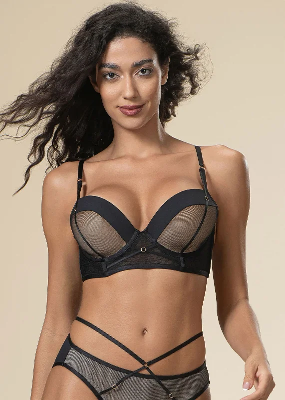 AURELIA Push-Up Mesh Underwired Demi Bra