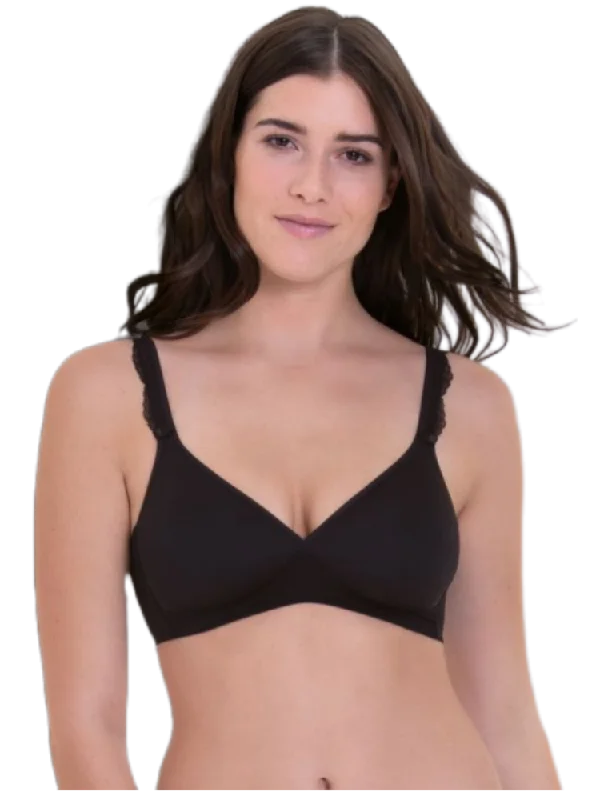 Black Selma Wireless Soft Spacer Cup Bra