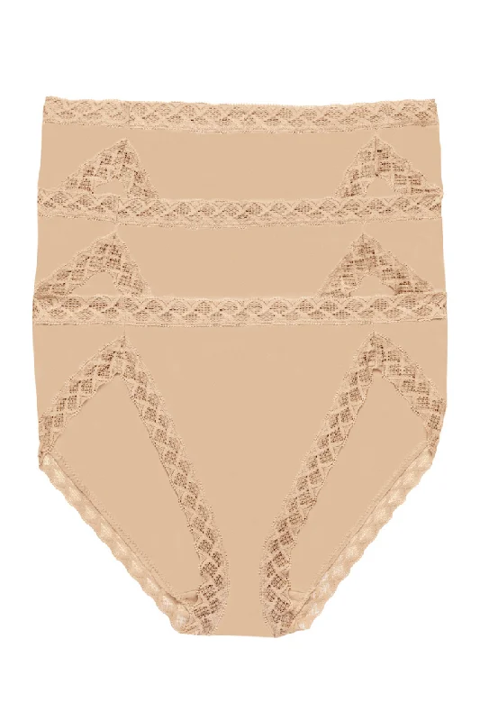 Bliss French Cut Panty 3-Pack - Cafe