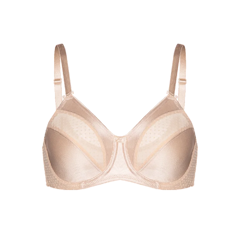 BR200 - minimizer bra with dot mesh insert