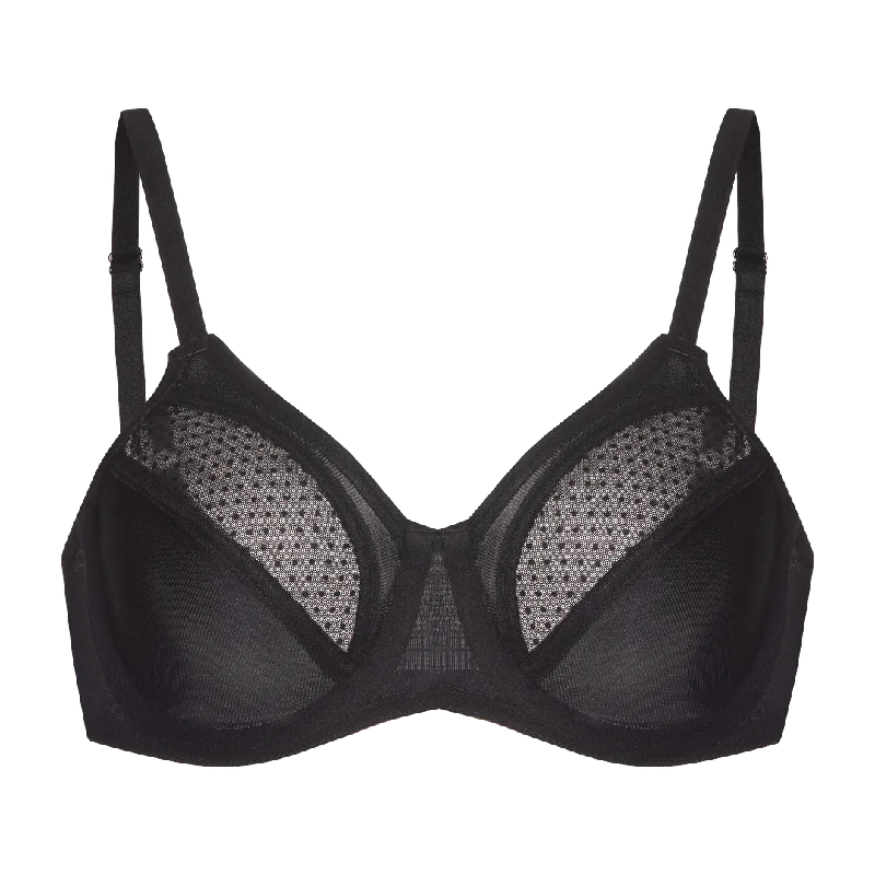 BR200 - minimizer bra with dot mesh insert