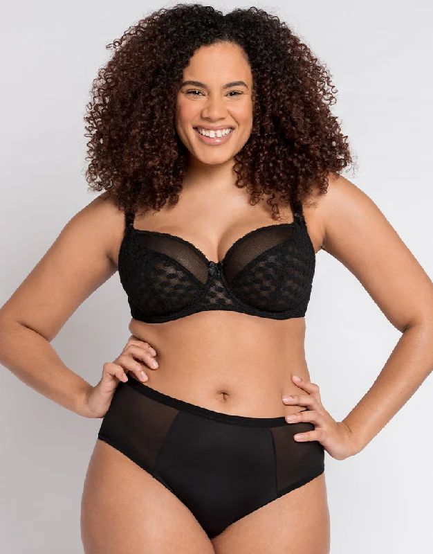 Curvy Kate Dottie Balcony Bra Black