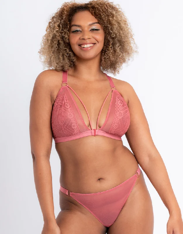 Curvy Kate Front and Centre Non-Wired Bralette Rose