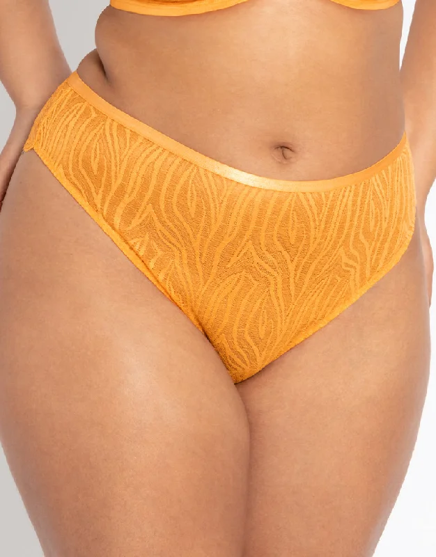 Curvy Kate Lace Daze Brazilian Brief Mango