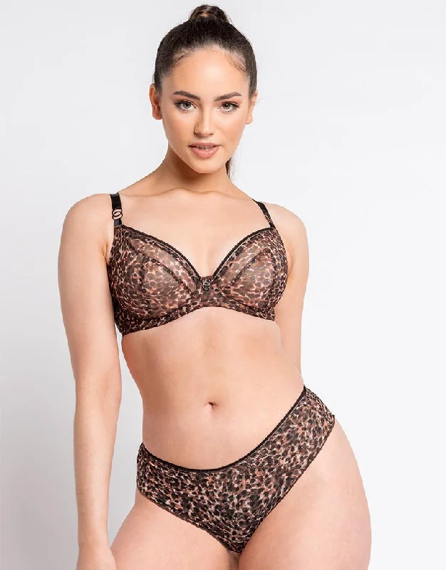 Curvy Kate Lifestyle Plunge Bra Animal Print