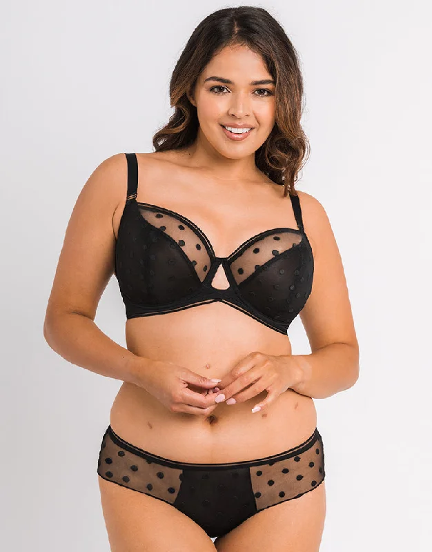 Curvy Kate Top Spot Balcony Bra Black