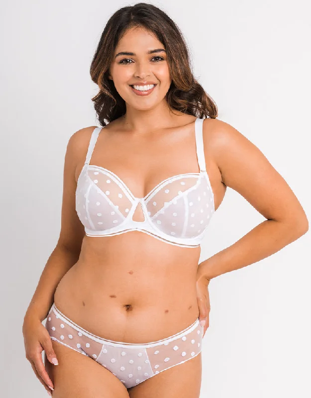 Curvy Kate Top Spot Balcony Bra White