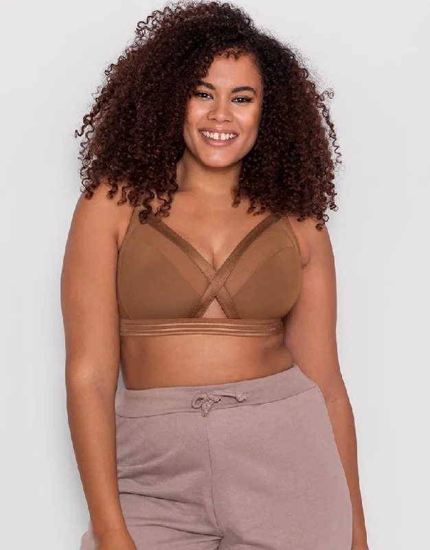 Curvy Kate Unwind Non-Wired Bralette Caramel