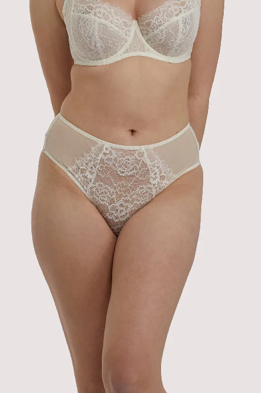 Rosalyn Ivory High Waist Brief