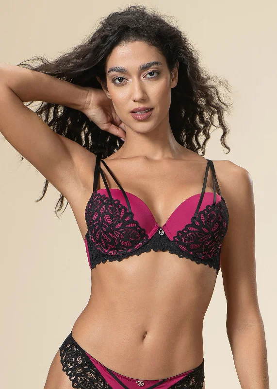 ELOISE Sexy Lace Underwired Demi Bra