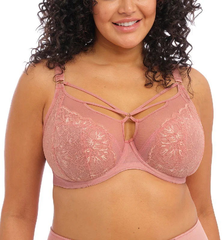 Elomi Brianna Plunge Underwire Bra (8080) - Ash Rose