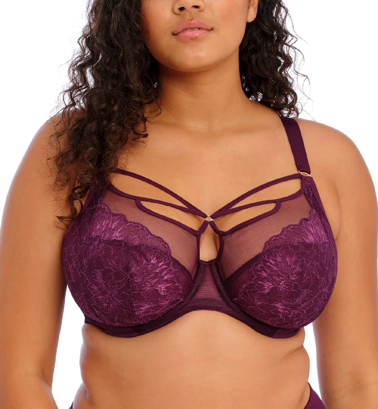 Elomi Brianna Plunge Underwire Bra (8080) - Blackberry