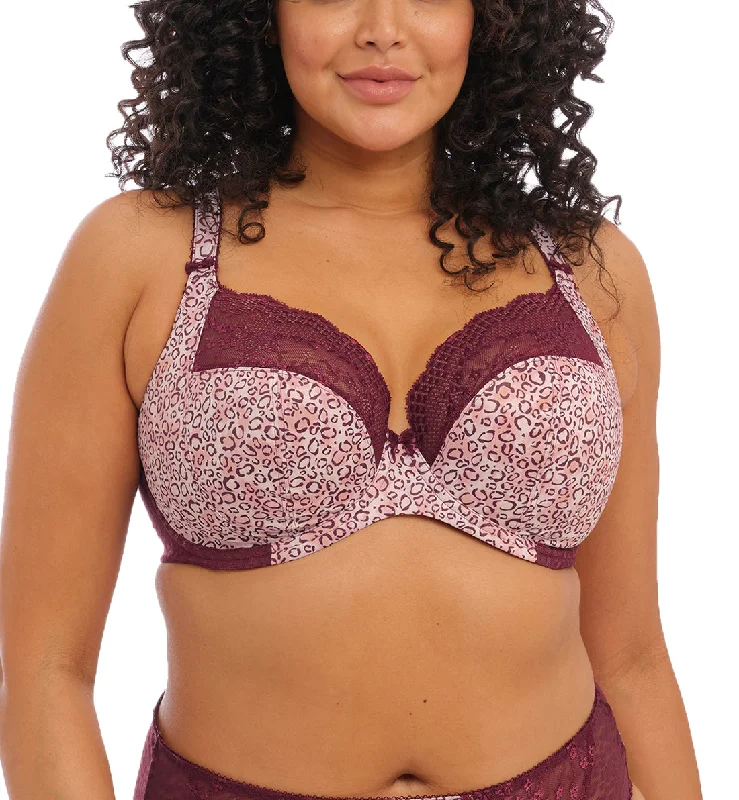 Elomi Lucie Banded Stretch Lace Plunge Underwire Bra (4490) - Wild Thing