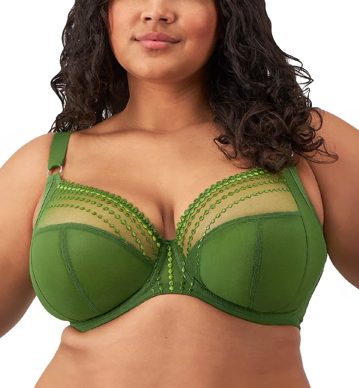 Elomi Matilda Banded Plunge Underwire Bra (8900) - Jungle