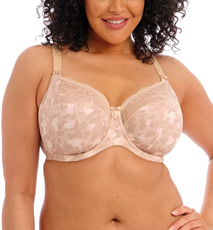 Elomi Morgan Stretch Lace Banded Underwire Bra (4110) - Toasted Almond