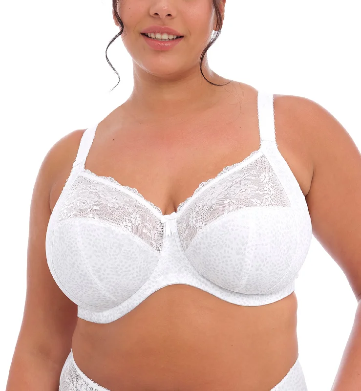 Elomi Morgan Stretch Lace Banded Underwire Bra (4110) - White