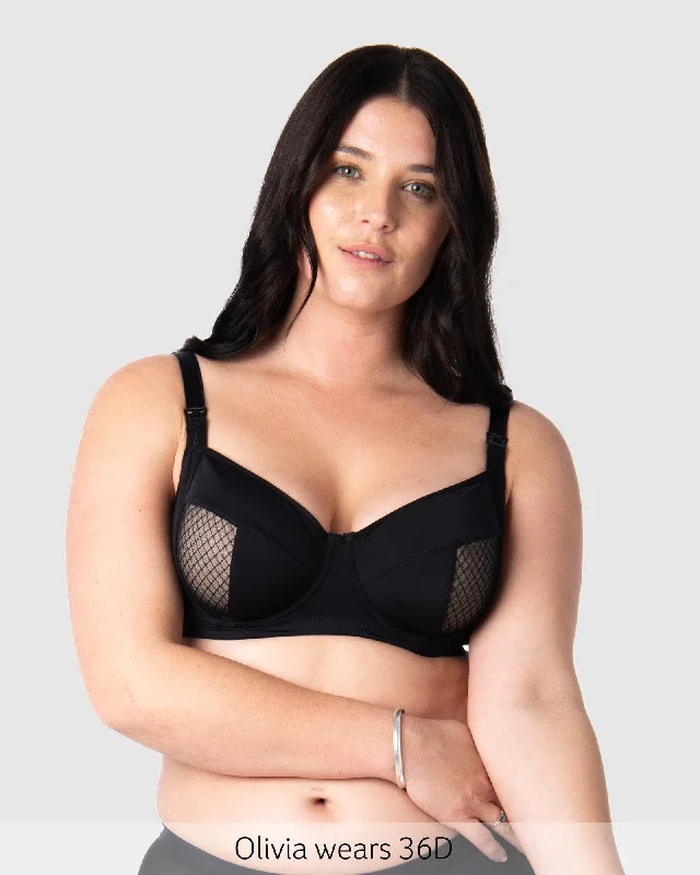 Enlighten Balconette Nursing Bra - Black