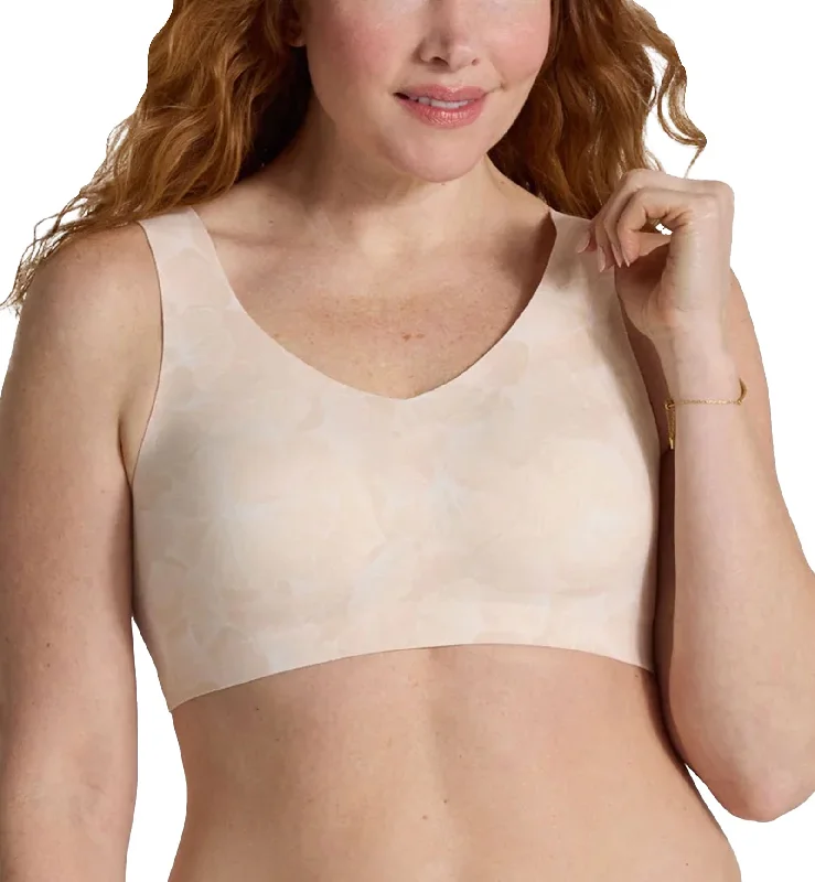 Evelyn & Bobbie DEFY V-Neck Bralette w/ Removable Pads (1728﻿) - Champagne Ginkgo