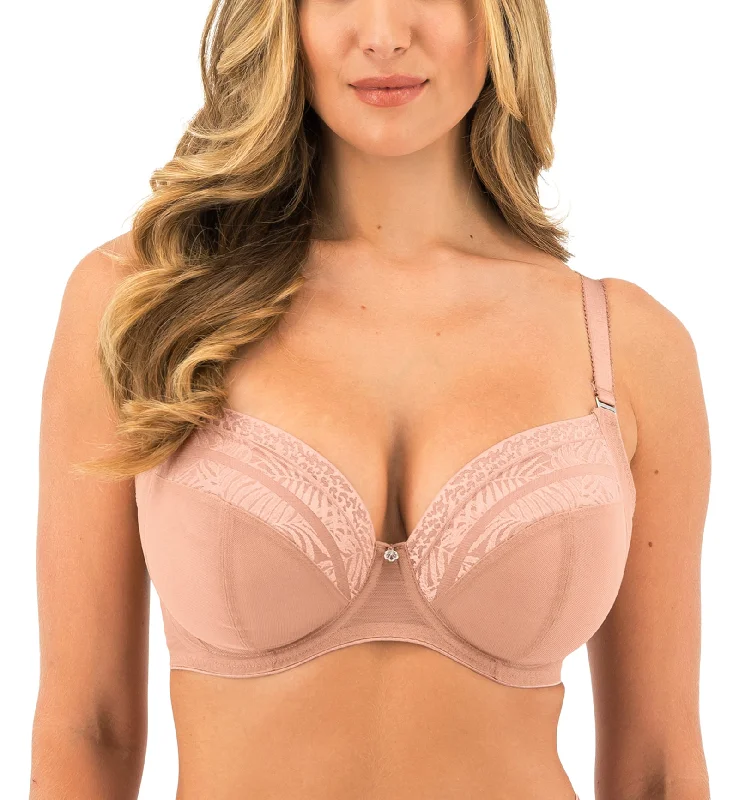 Fantasie Devote Side Support Plunge Underwire Bra (102436) - Cafe Au Lait