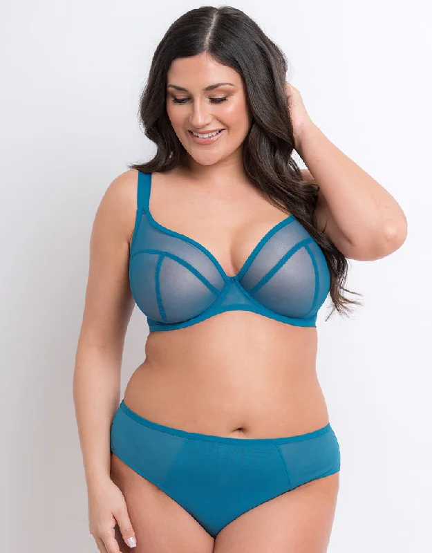 Flirtelle Hayley Plunge Bra Turquoise