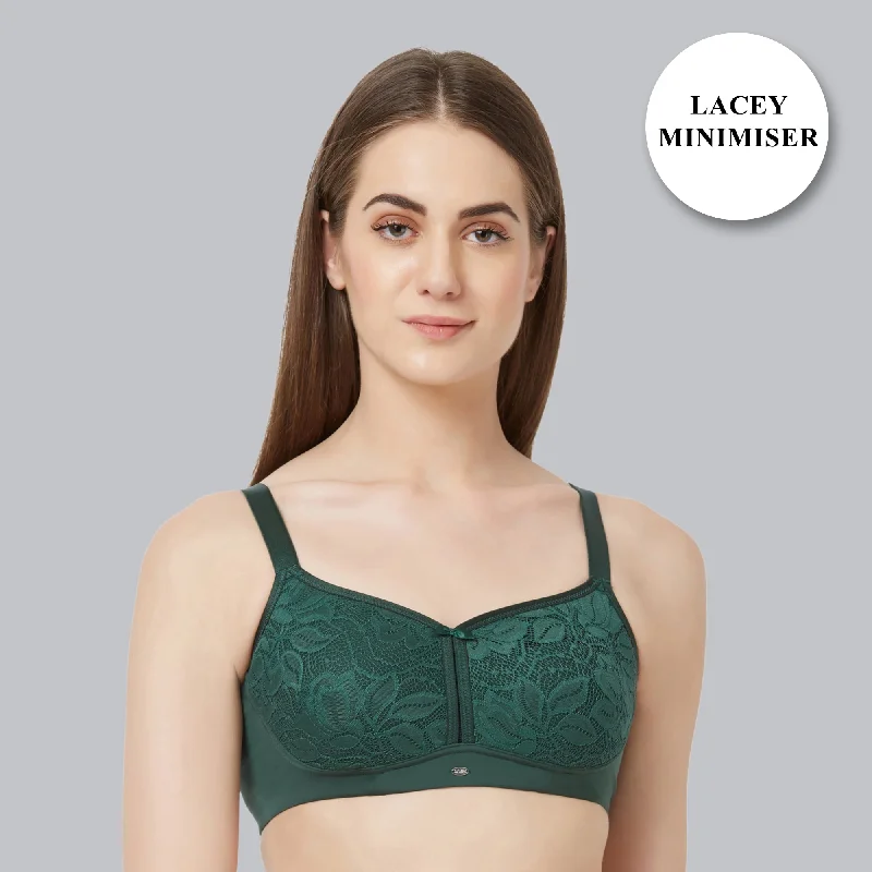 Full Coverage Non Padded Non Wired Lace Bra-FB-705