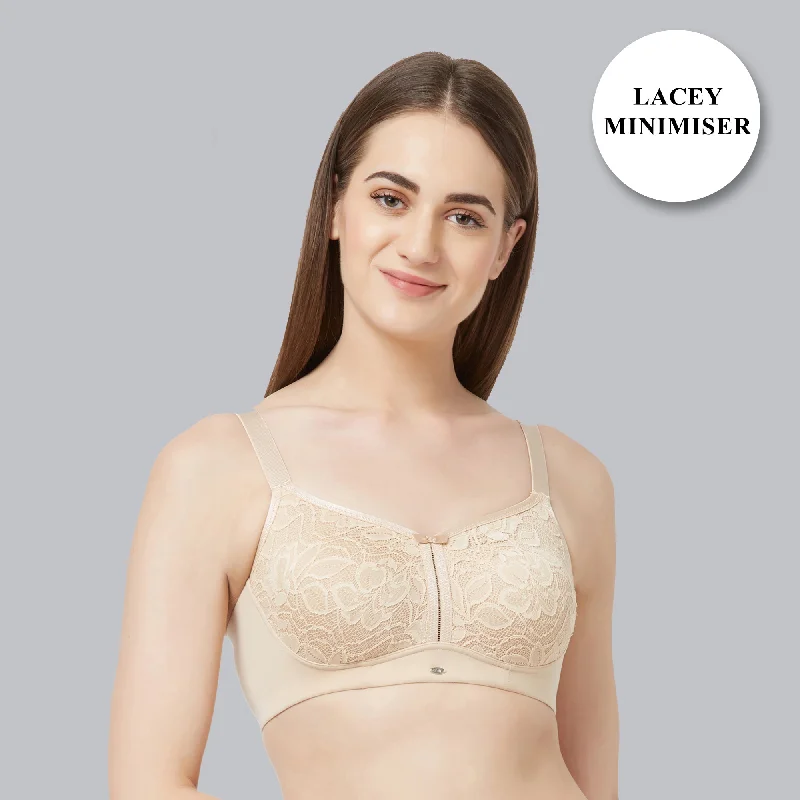 Full Coverage Non Padded Non Wired Lace Bra-FB-705