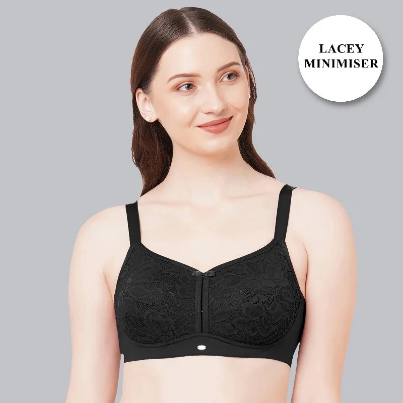 Full Coverage Non Padded Non Wired Lace Bra-FB-705