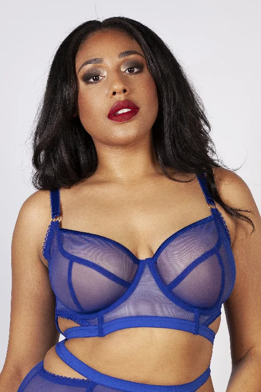 Gabi Fresh Harper Mesh Cut Out Bra Blue B - K