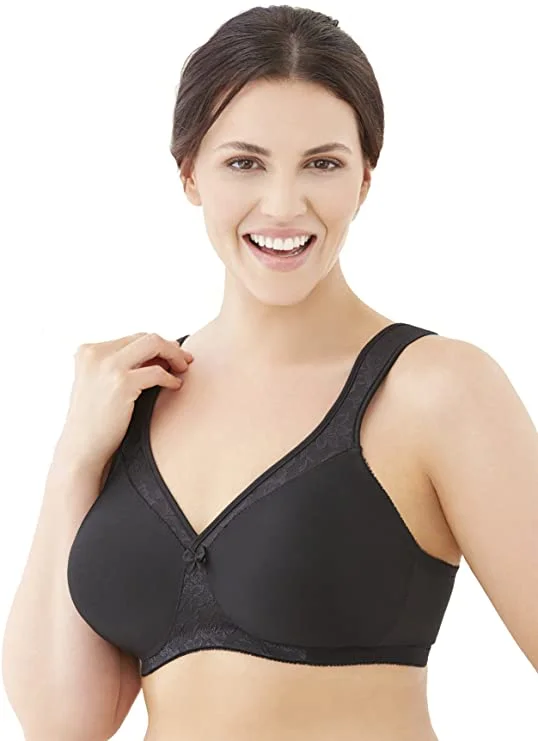 Glamorise 1070, Women's Full Figure MagicLift Seamless Non-Padded Wirefree Bra