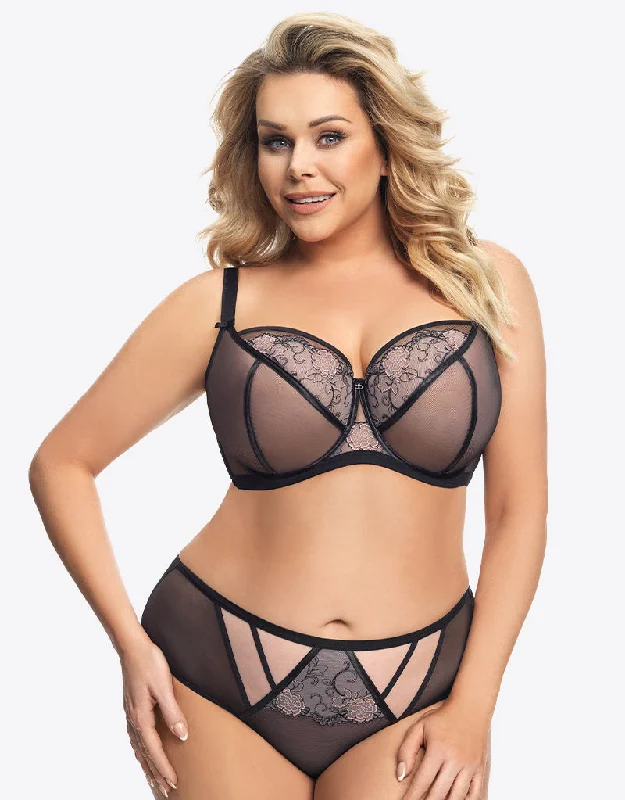 Gorsenia Capri Balconette Bra Black