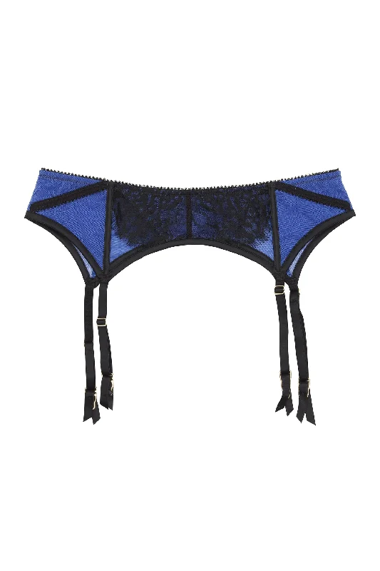 Indigo Curve Lace Picot Suspender