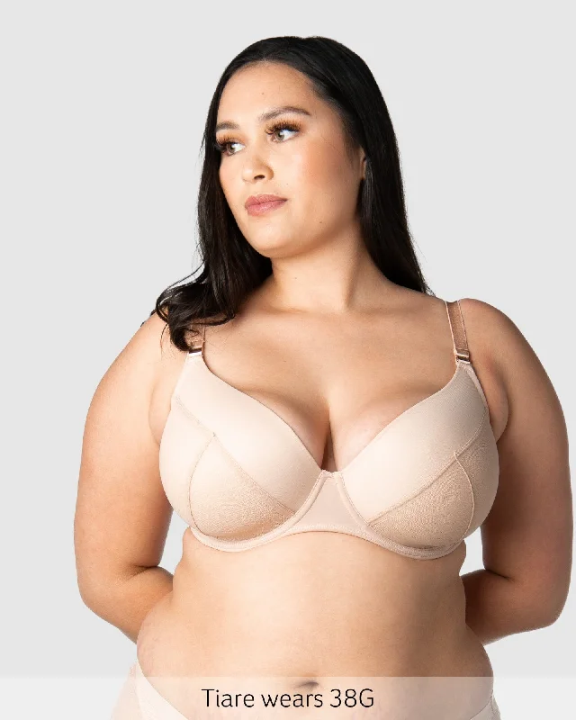 LUNAR ECLIPSE PLUNGE CASHMERE CONTOUR NURSING BRA - FLEXI UNDERWIRE