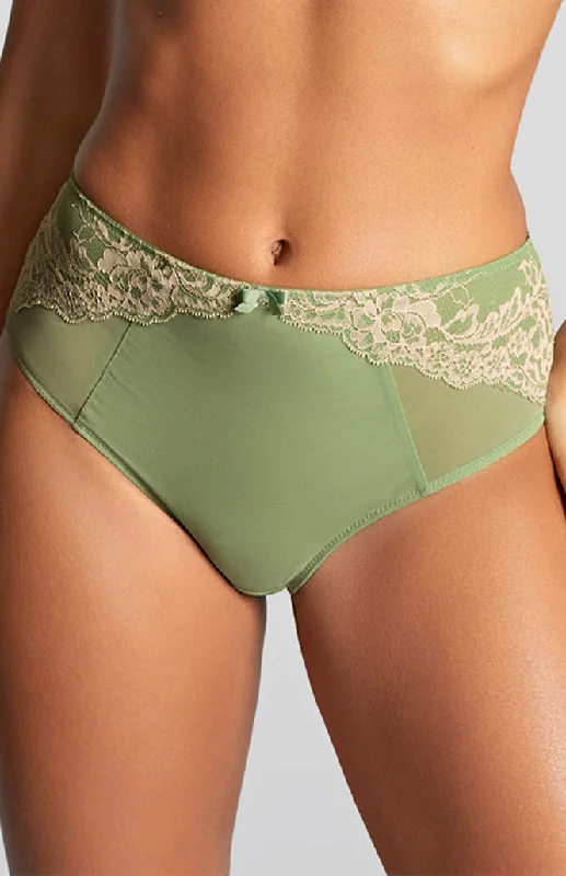 Panache Ana Deep Brief Fashion Color - Sage and Sand