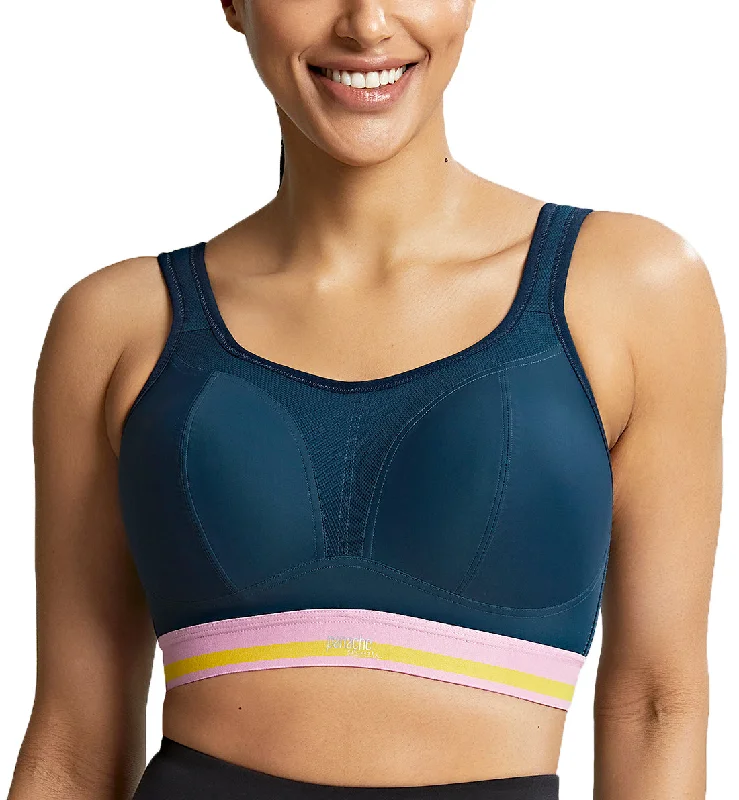 Panache Boundless Racerback Non-Wire Sports Bra (7341) - Retro Navy