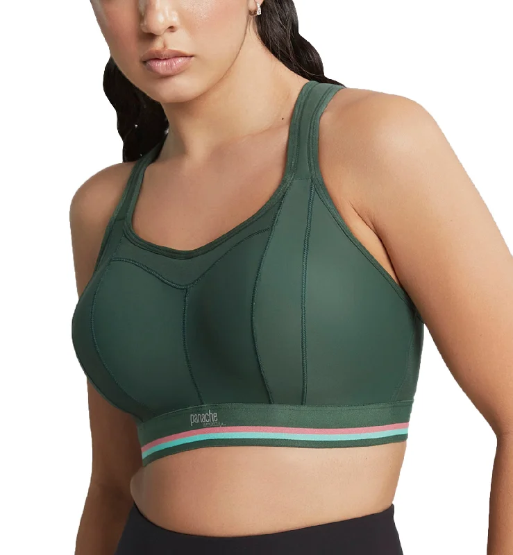 Panache Boundless Racerback Non-Wire Sports Bra (7341R) - Forest Green