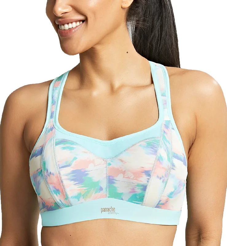 Panache Power Racerback Underwire Sports Bra (5021R) - Boho Print