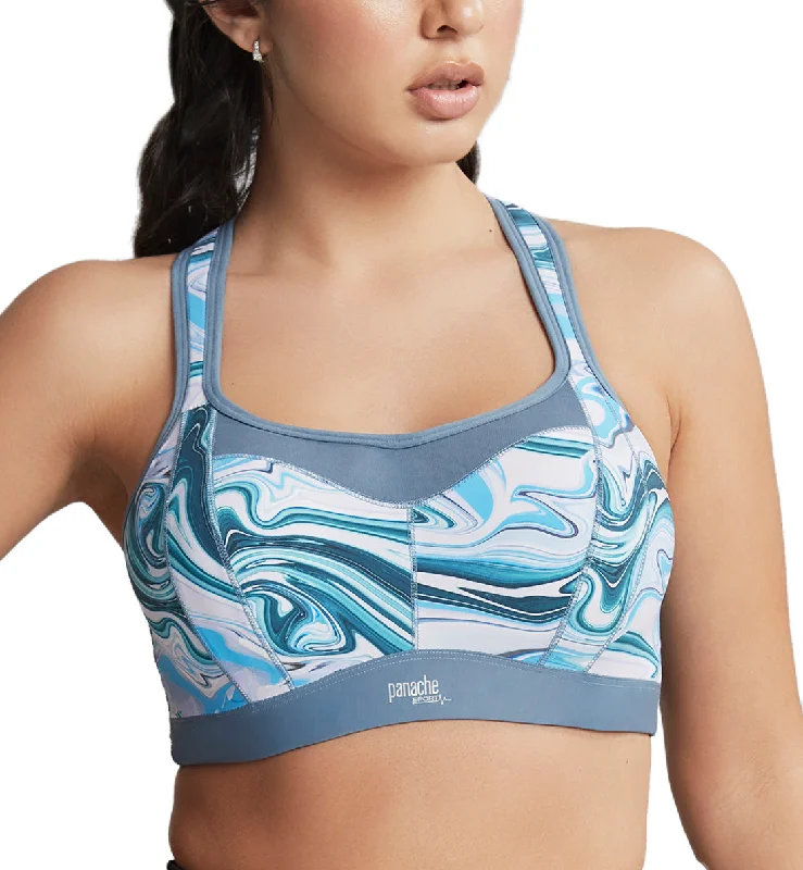 Panache Power Racerback Underwire Sports Bra (5021R) - Marble