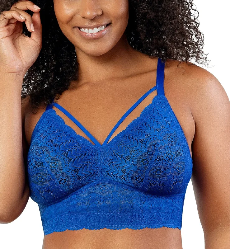 Parfait Mia Lace Longline Bralette (P5951) - Sapphire